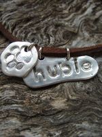 NameTag with Paw Charm Accent